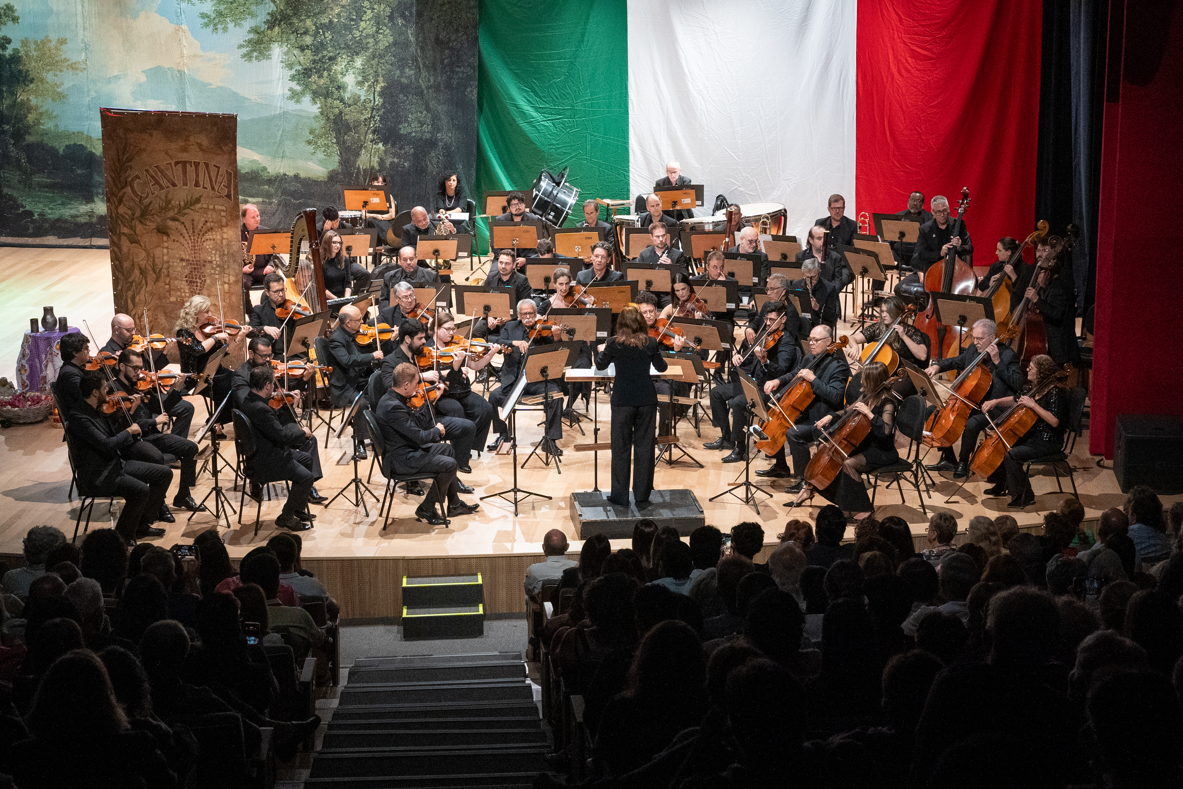 A apresentação contou com a participação da Orquestra Sinfônica da Unicamp,  sob regência da maestra Cinthia Alireti, e do Coral Vocale Campinas, regido pelo maestro Akira Kawamoto