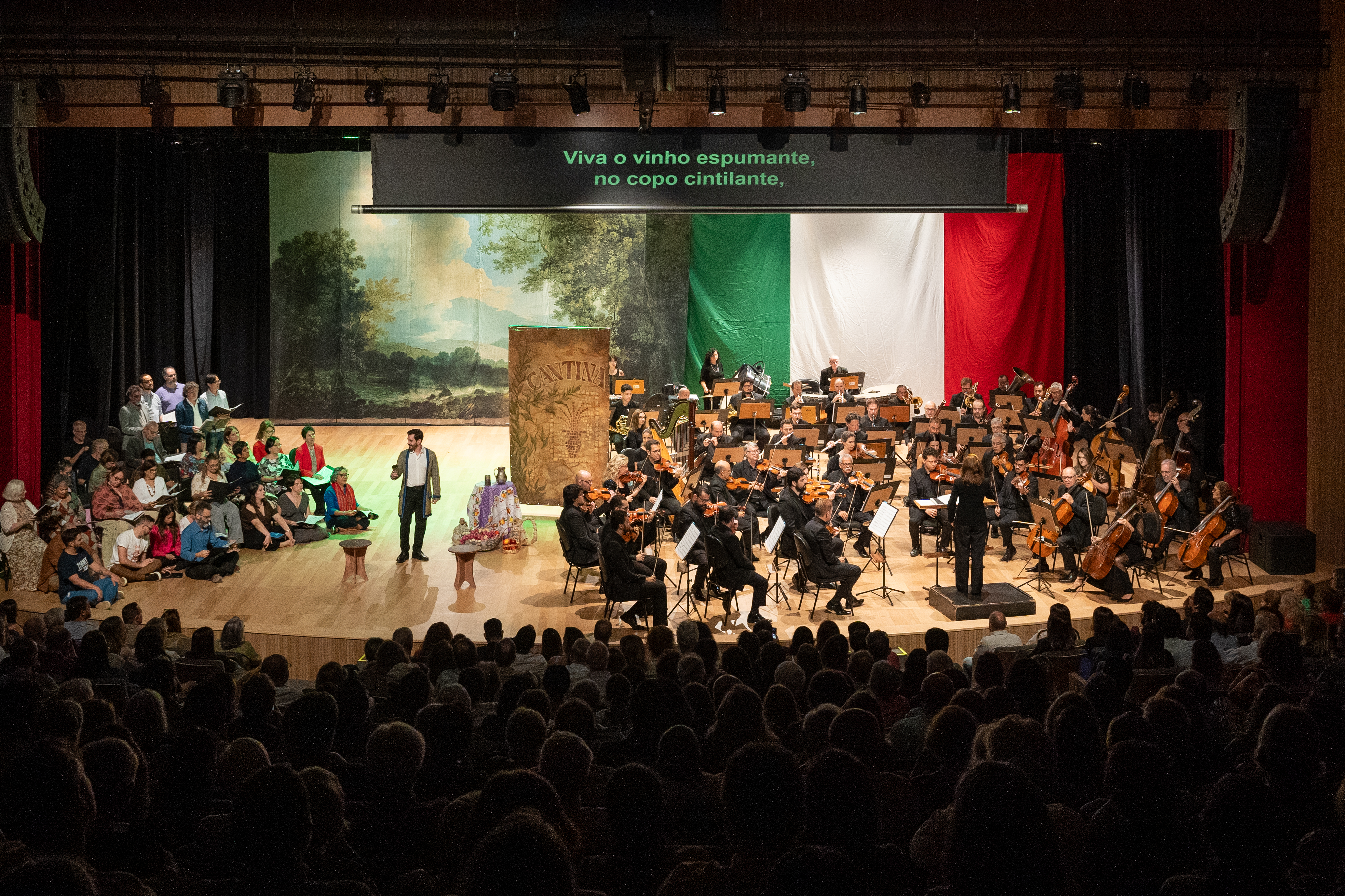 Os solistas interpretaram árias e duetos de obras consagradas como L’elisir d’amore, Il Guarany e La Bohème