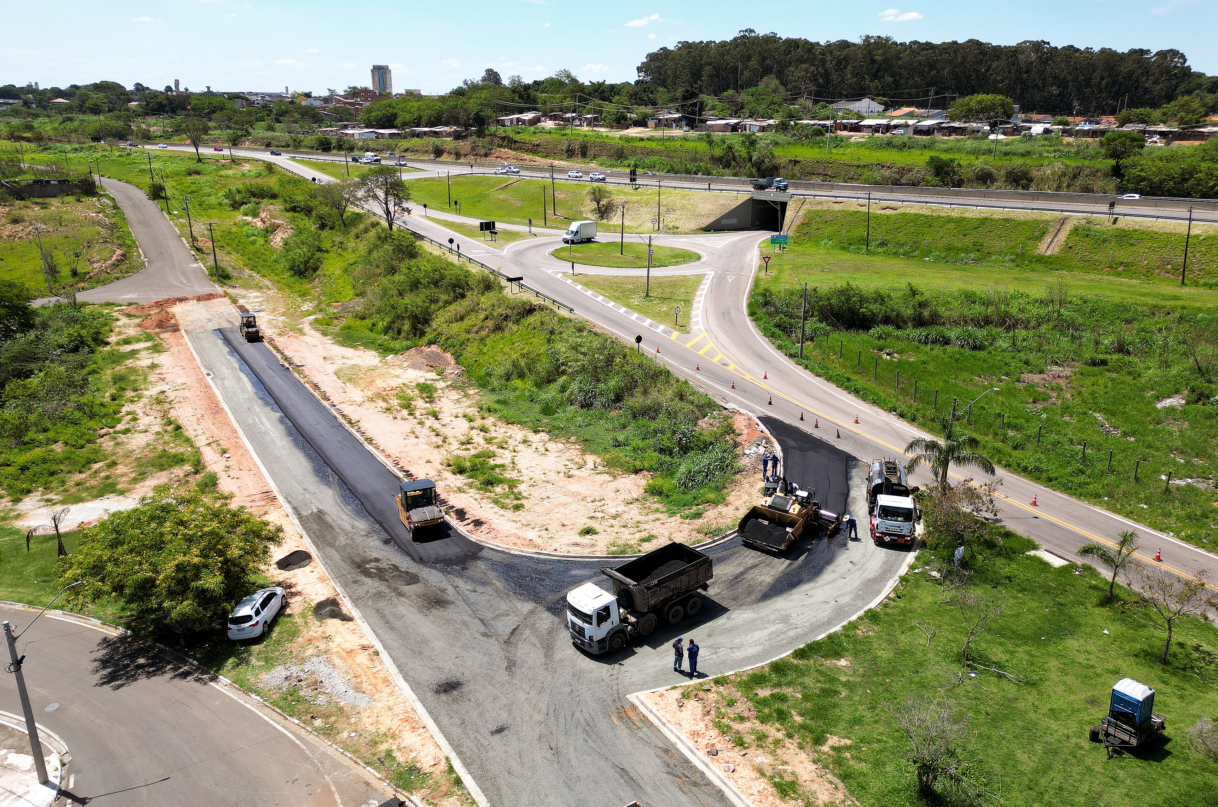 Novo acesso tem 250 metros de extensão e 8 metros de largura de pavimentação asfáltica 