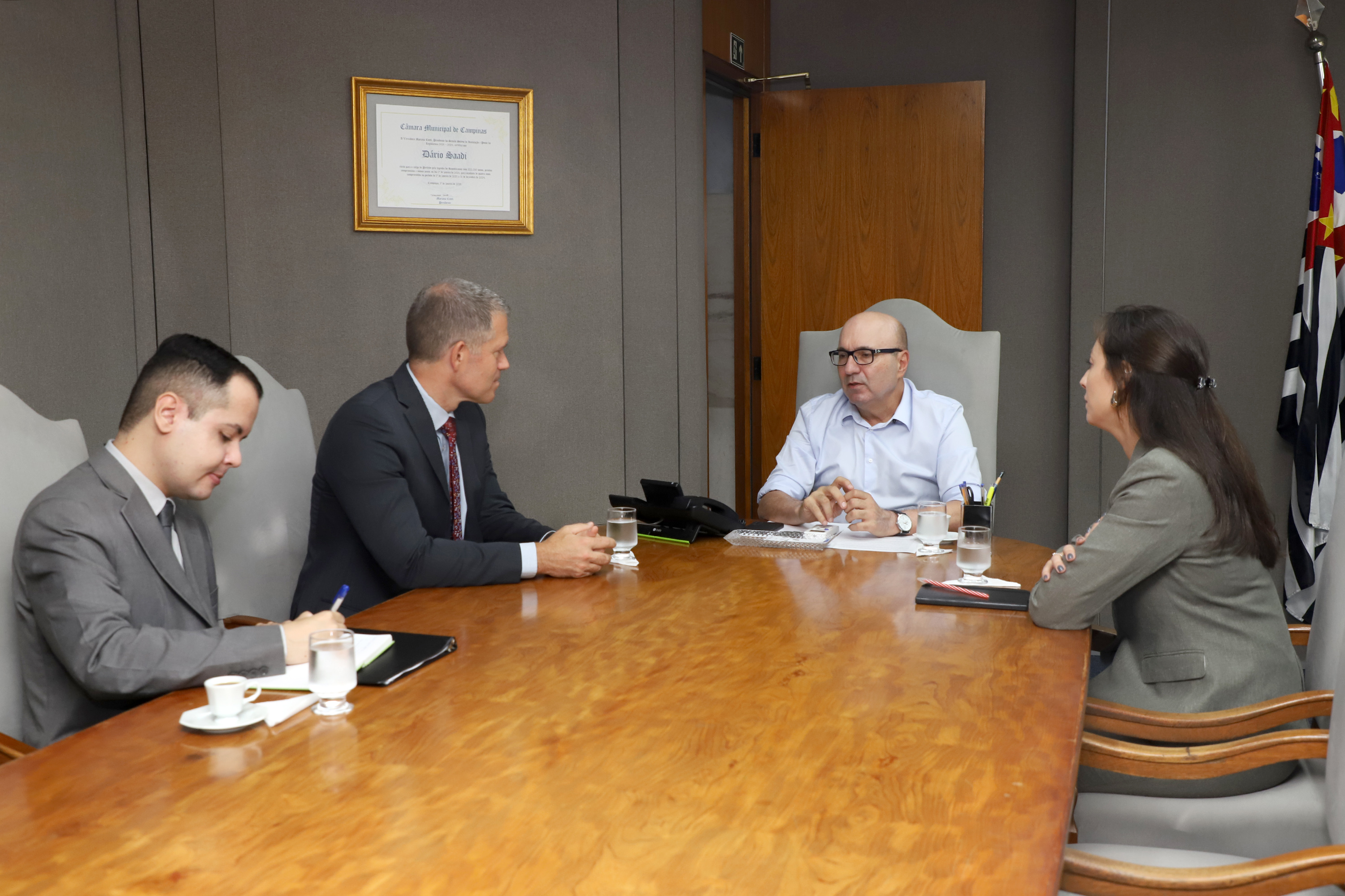O cônsul-geral dos Estados Unidos em São Paulo, Richard H. Glenn foi uma das autoridades internacionais que visitou Campinas