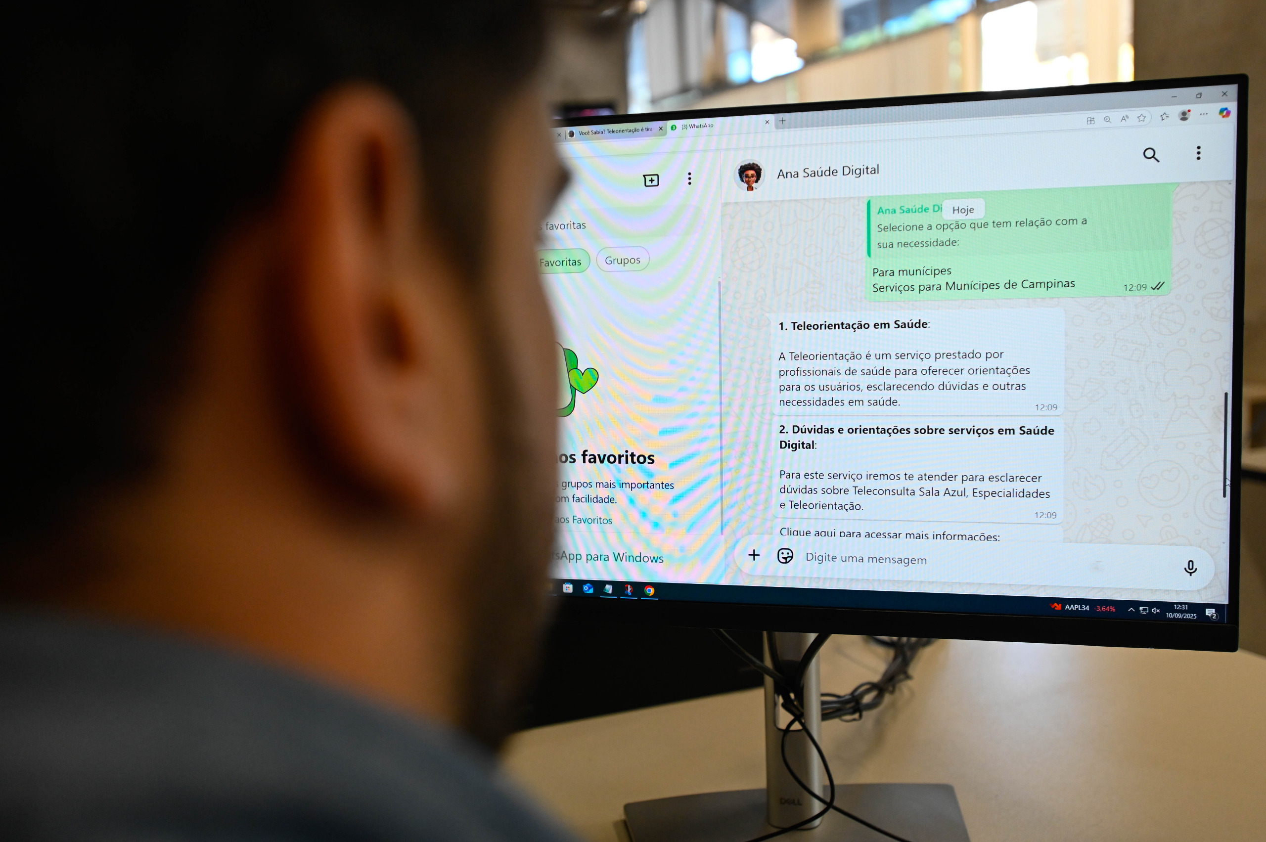 Teleorientação foi lançada em julho e faz parte da Saúde Digital de Campinas