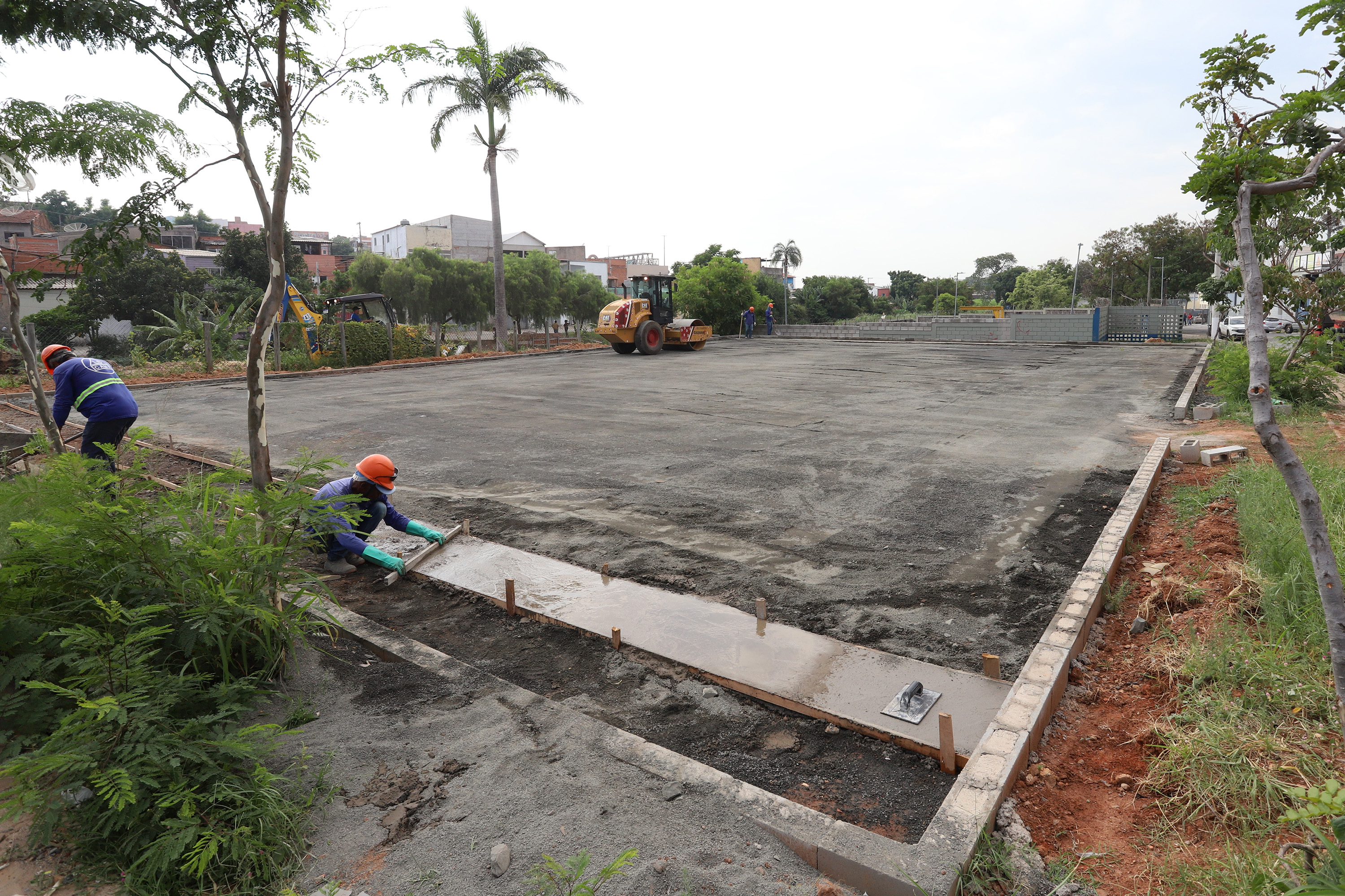Área no Jardim do Lago é preparada para receber Areninha 