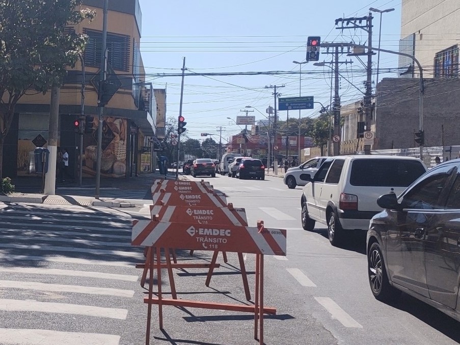 A interdição será total a partir do acesso à rua Major Solon pela avenida Orosimbo Maia