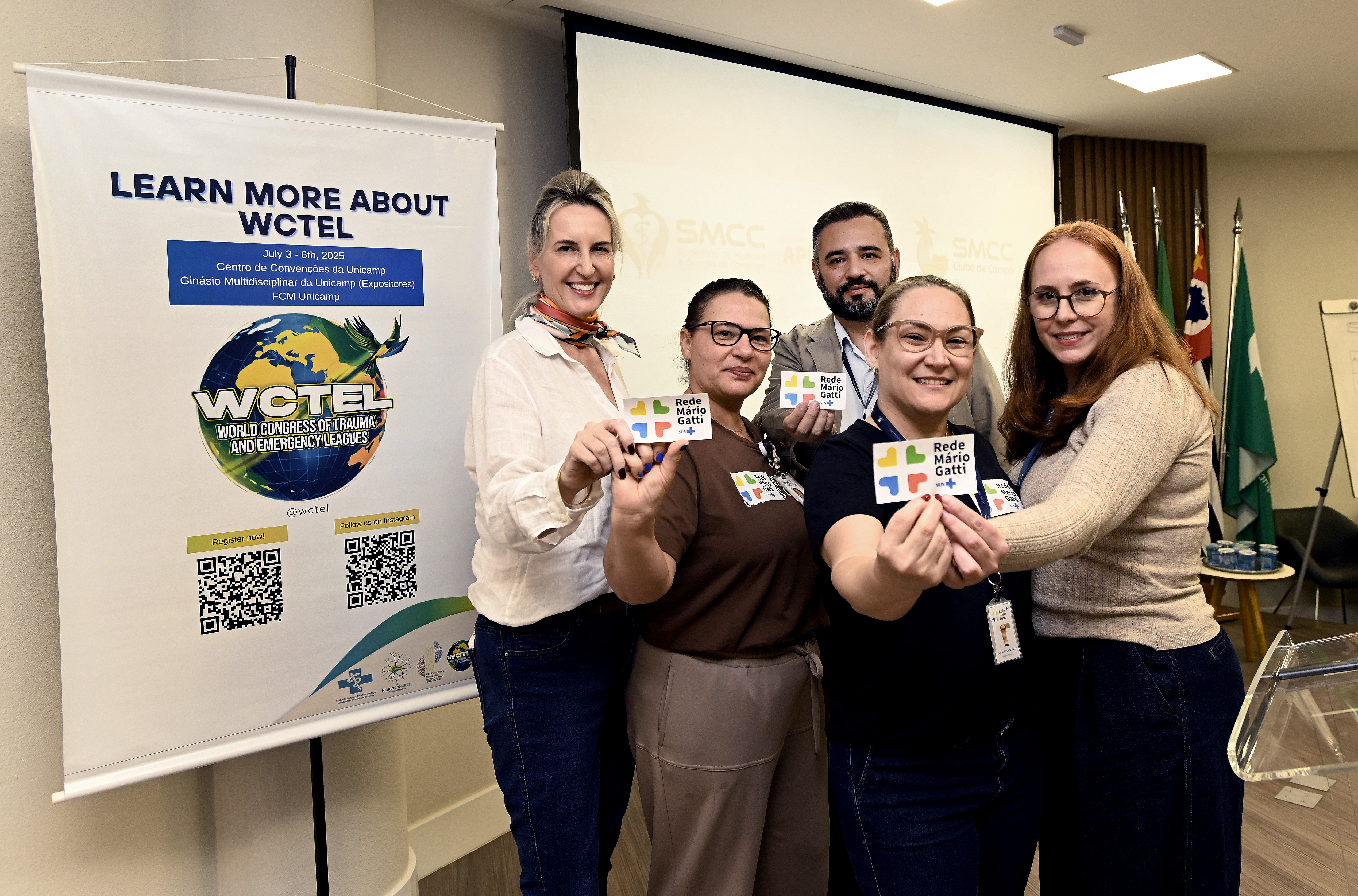 Equipe também estará no  Congresso Mundial de Ligas de Trauma e Emergência 