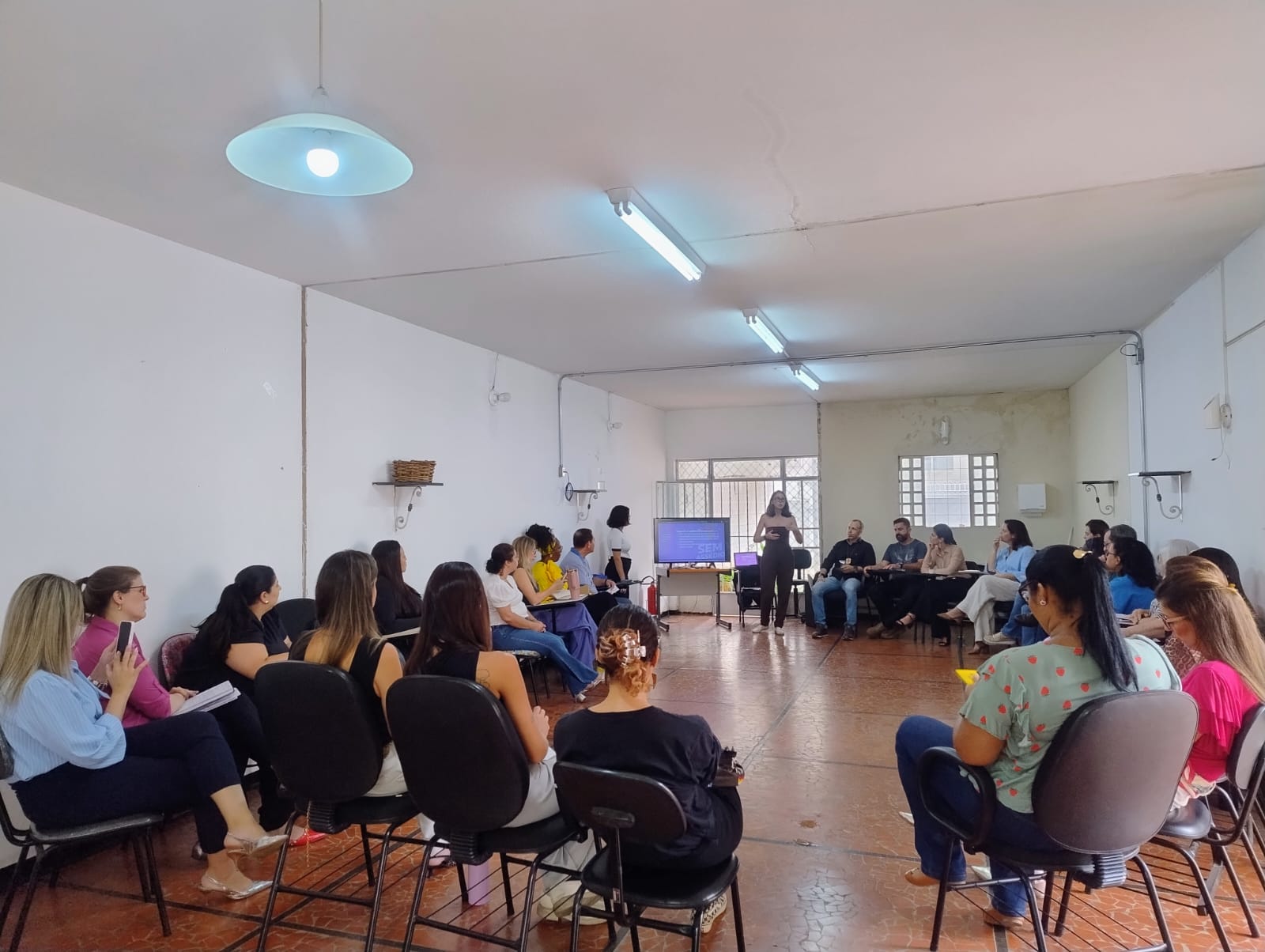 Treinamento na Casa da Mulher Campineira para a iniciativa Carnaval Sem Assédio