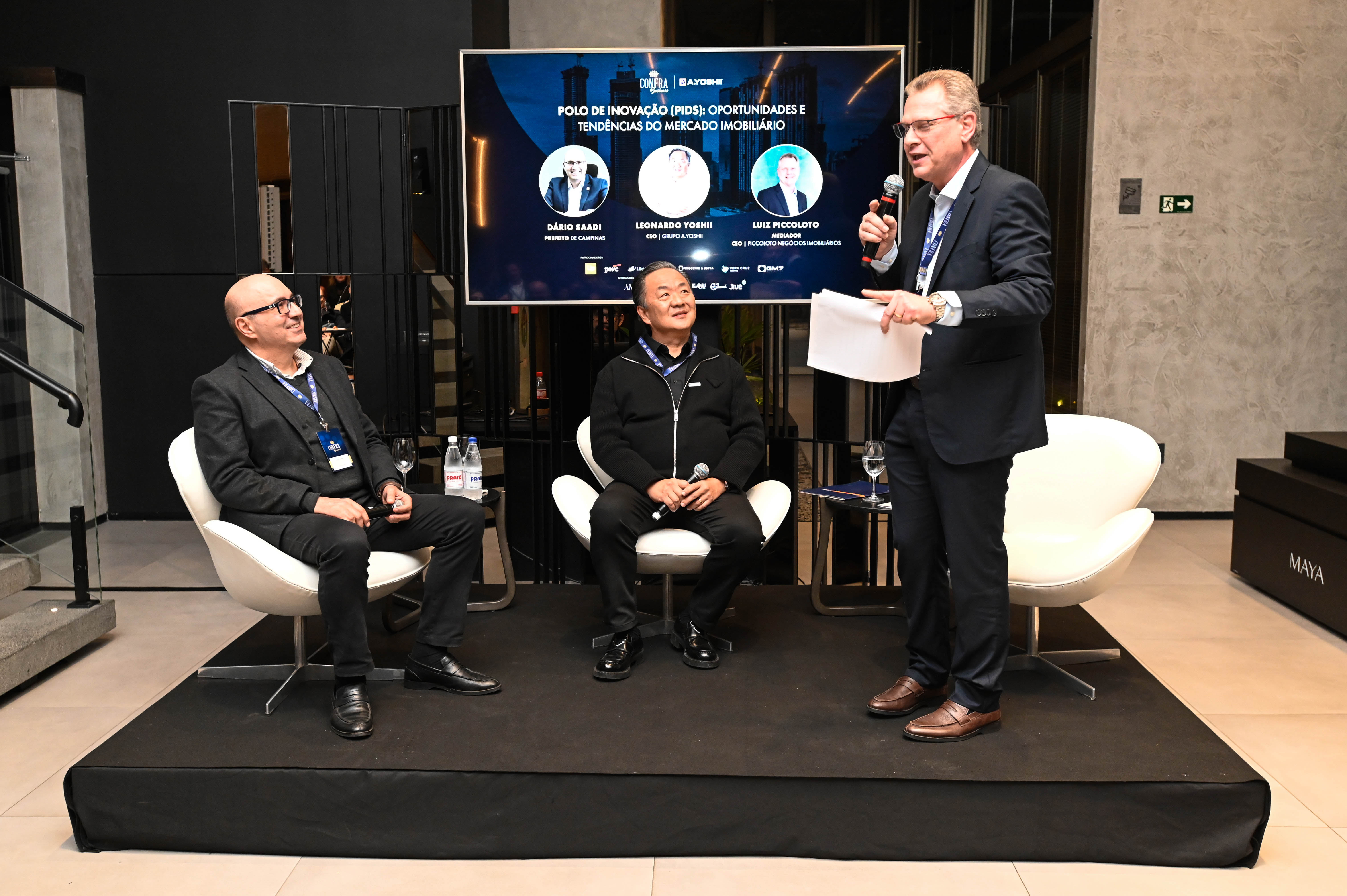 Dário Saadi,  Leonardo Yoshi e Luiz Piccoloto 