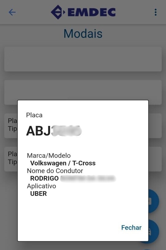 Veja como as informações aparecerão para o usuário