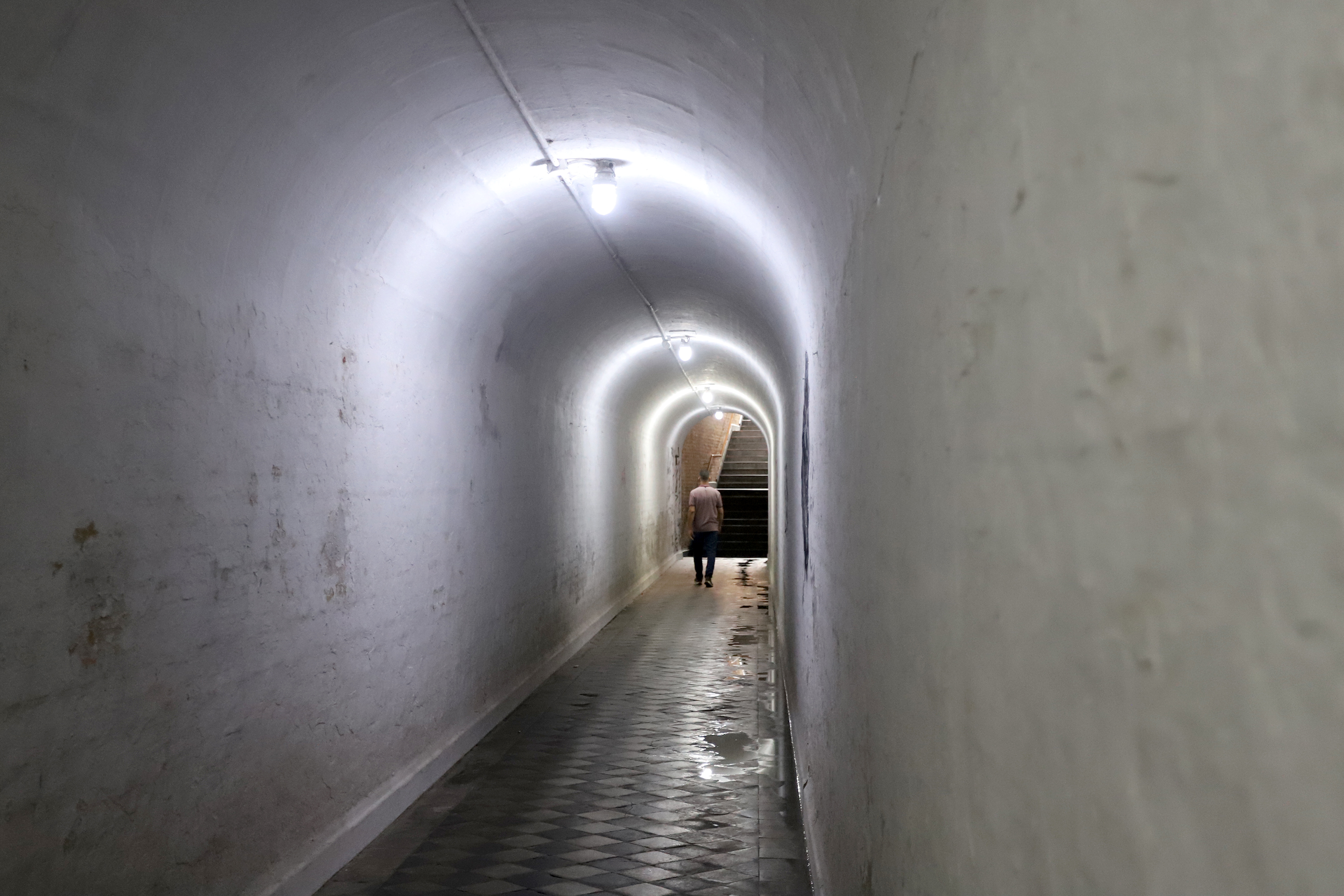 Túnel tem 200 metros de extensão e foi construído em 1918