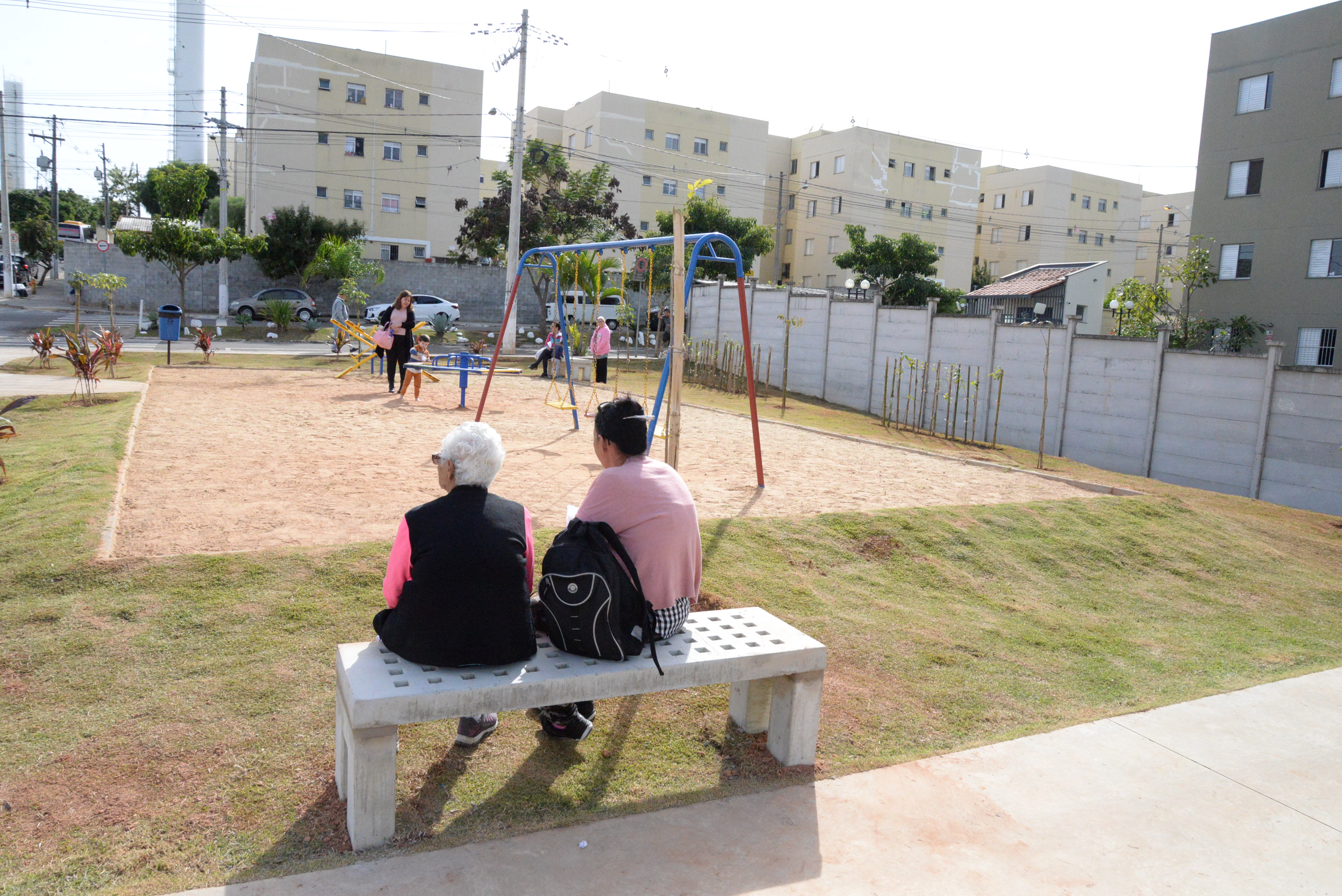 Praça Jornalista Fabiana Marchezi, na Vila Abaeté