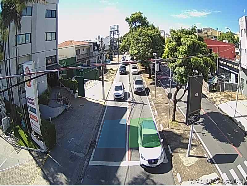 Sistema ajusta os tempos com base na presença de veículos próximos à linha de retenção