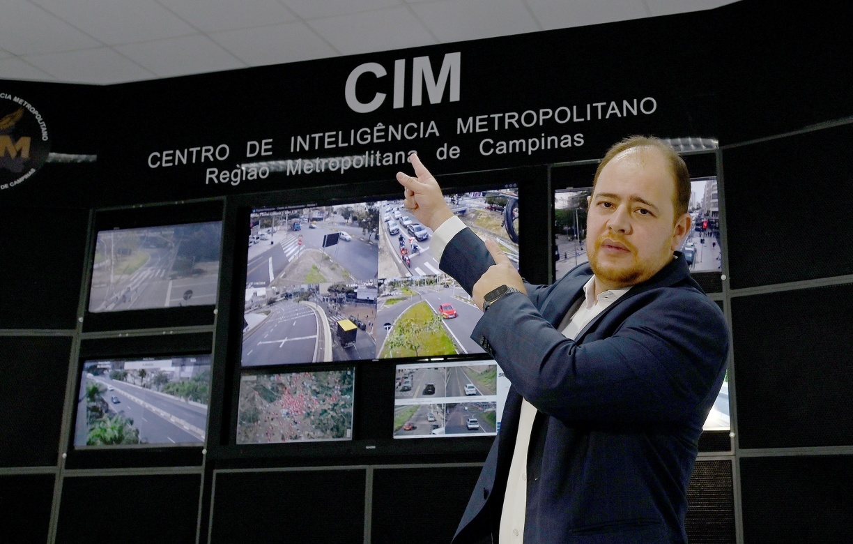 O secretário municipal de Segurança Pública, Christiano Biggi, destaca o uso de ferramentas de inteligência