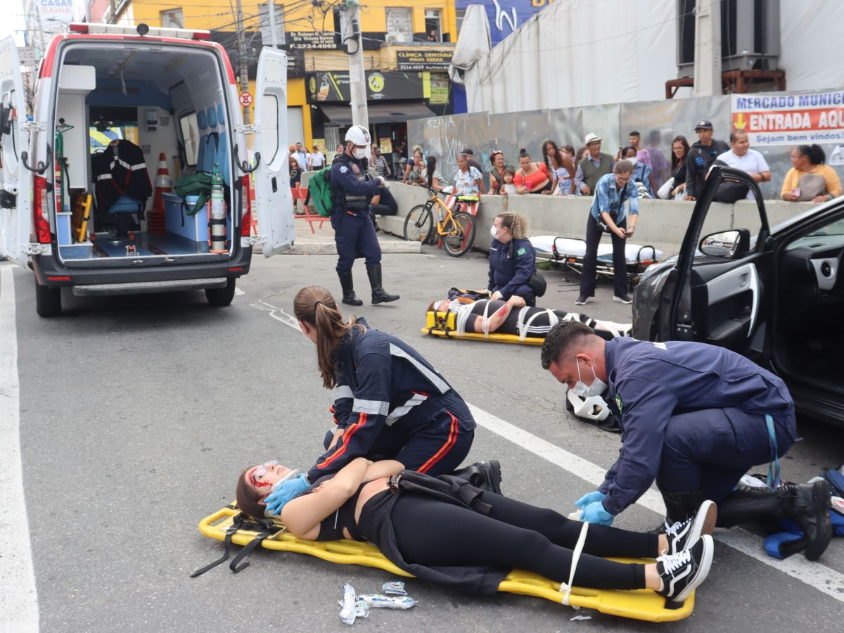 A simulação será de um sinistro de trânsito com uma vítima fatal e um ferido