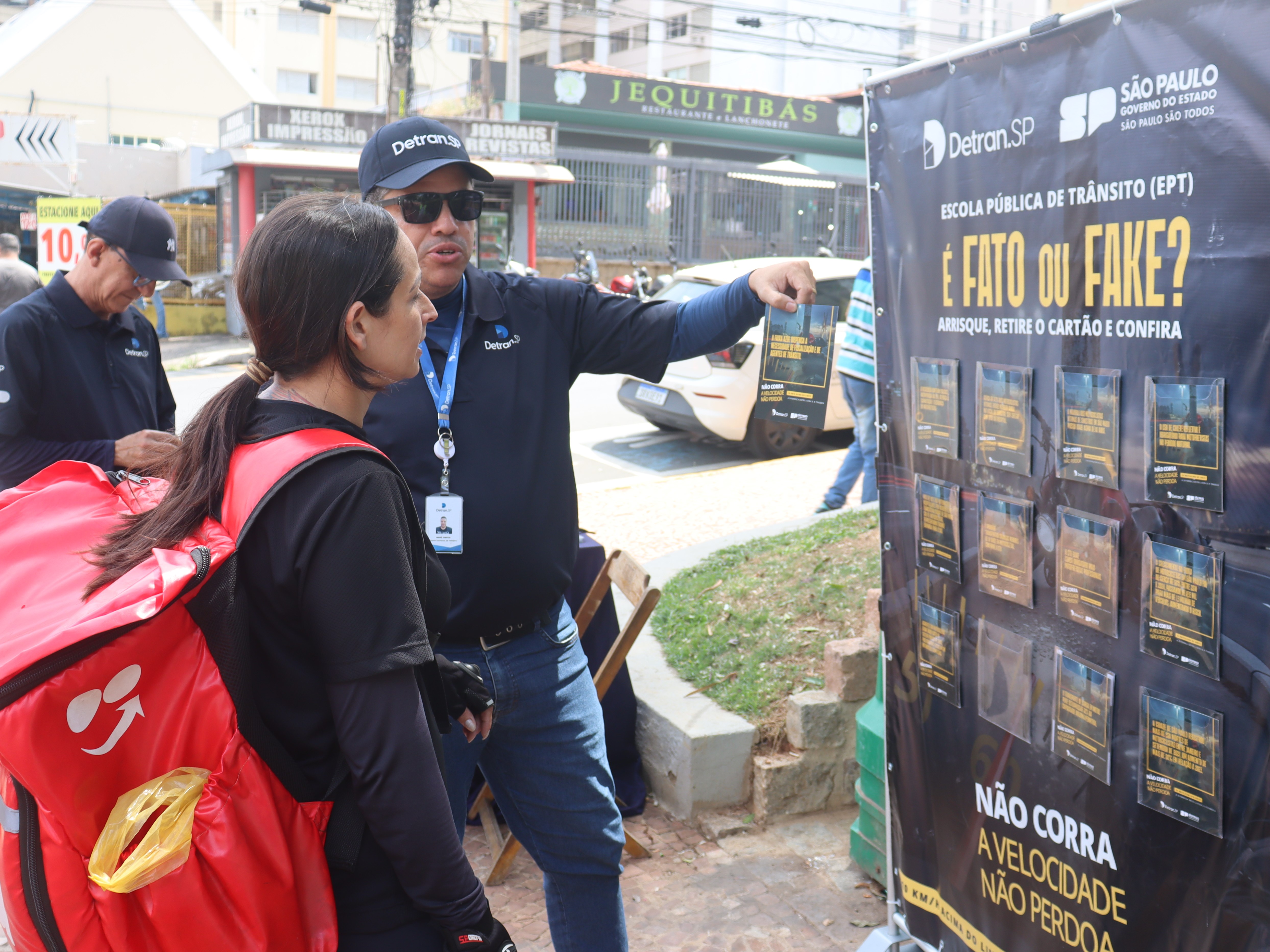 A orientação do "fato ou fake" com informações sobre as motos no trânsito foram consideradas esclarecedoras e surpreenderam muita gente