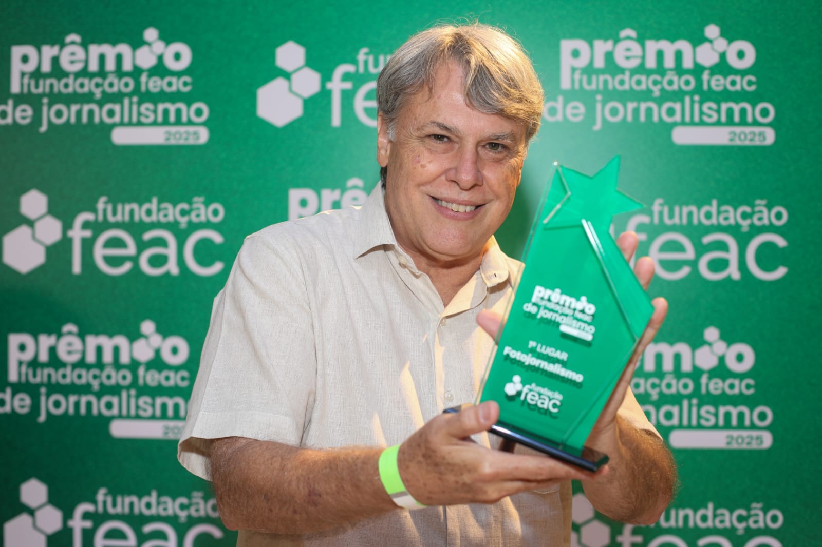 Foi a terceira vez que Adriano Rosa ganhou o prêmio Feac de Jornalismo: valorização do trabalho