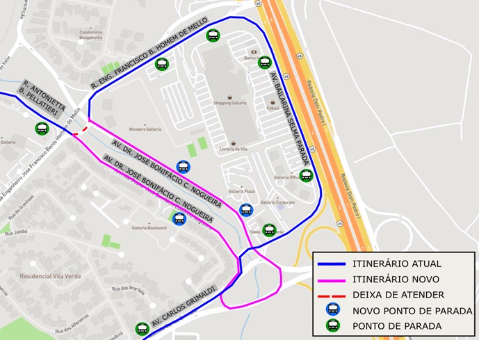Itinerário da linha 369 Pq. Imperador será ampliado a partir desta quinta