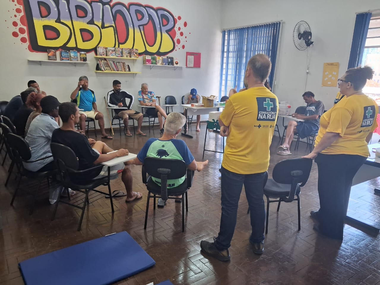  Entre as atividades foram ofertados testes rápidos, sessões de auriculoterapia e momentos de relaxamento