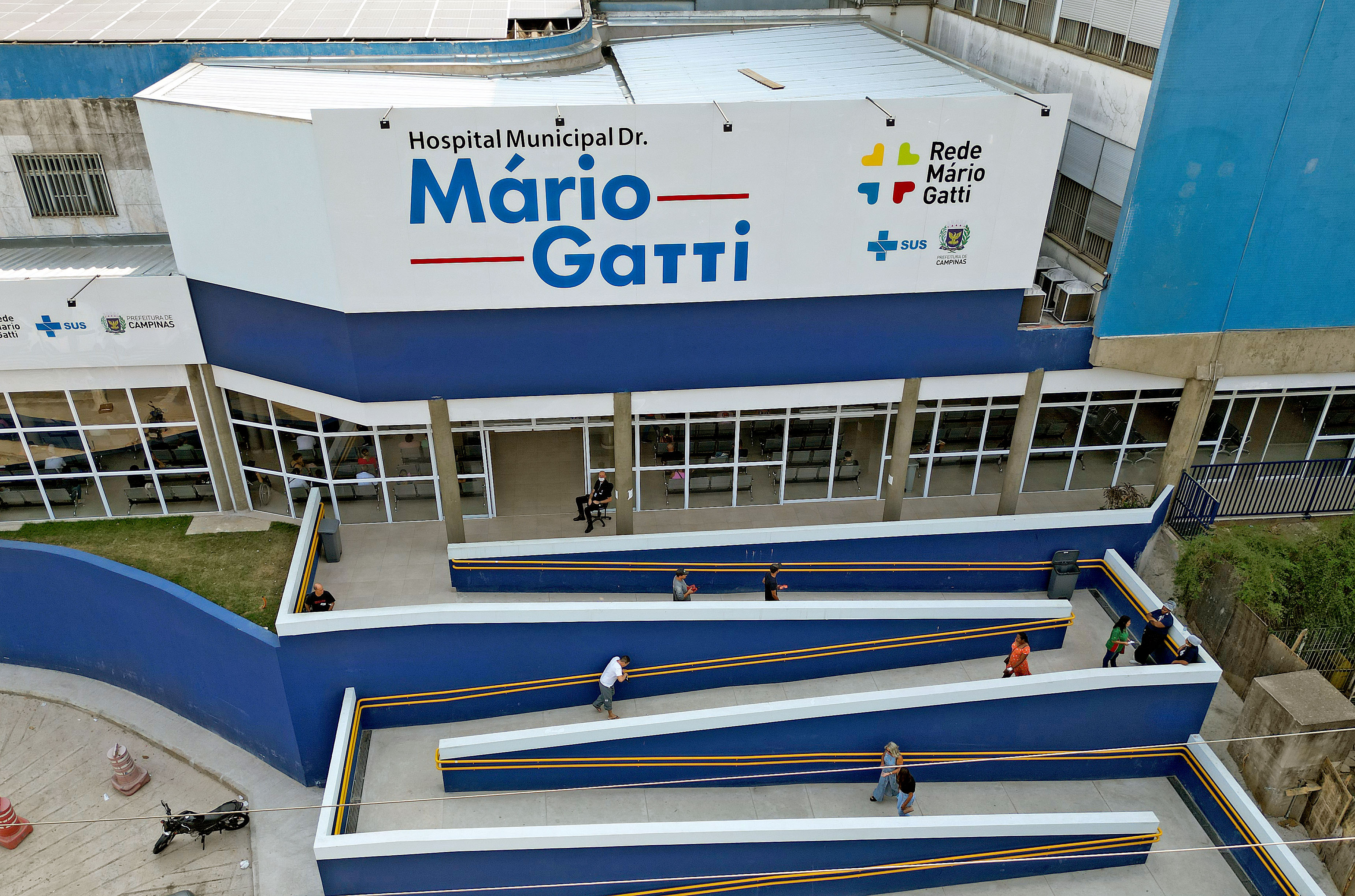 Vista aérea do Hospital Mário Gatti, em Campinas