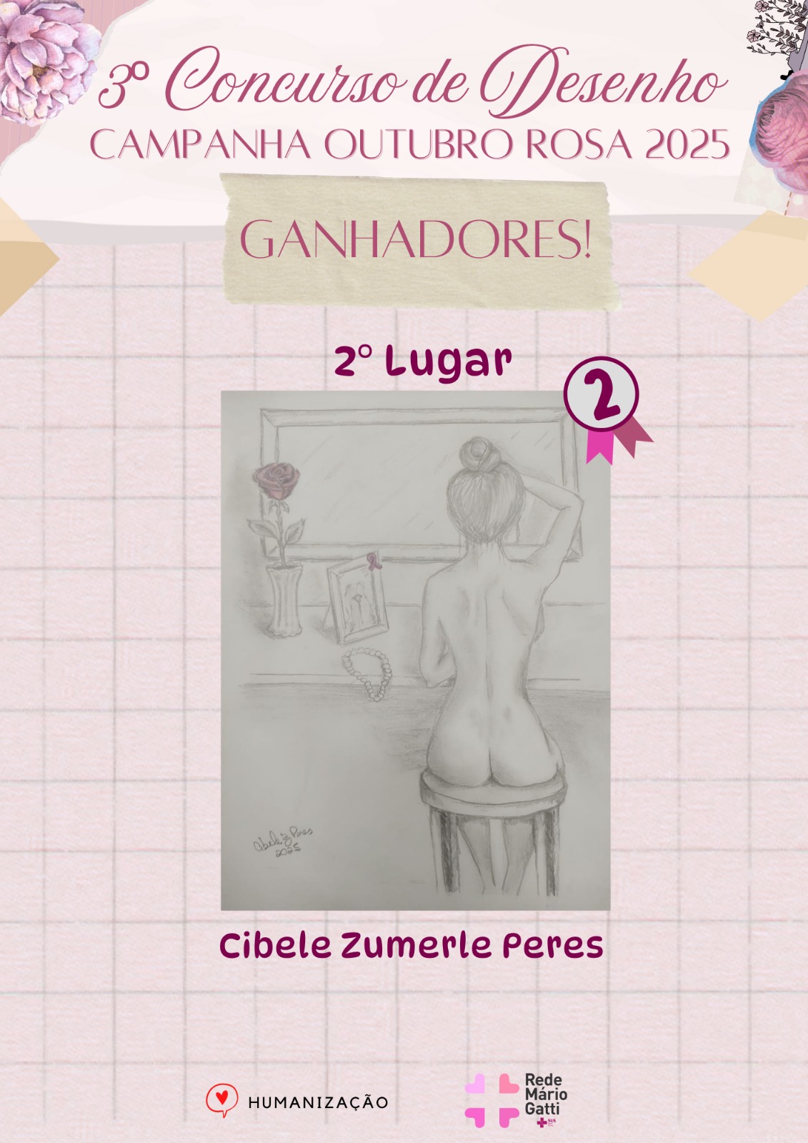 Segundo lugar na disputa de desenhos