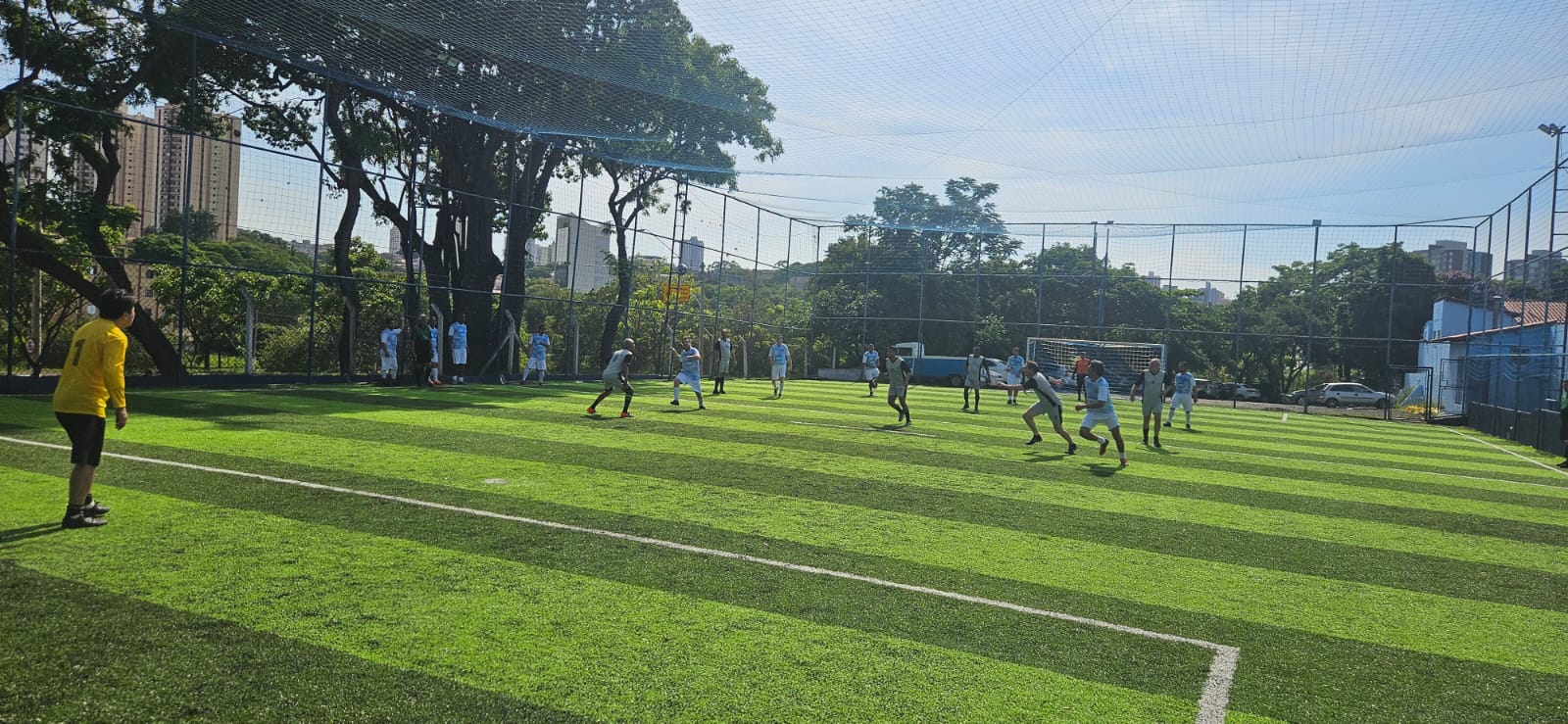 No futebol Society máster masculino, venceu a equipe da Educação (Crédito: Divulgação)