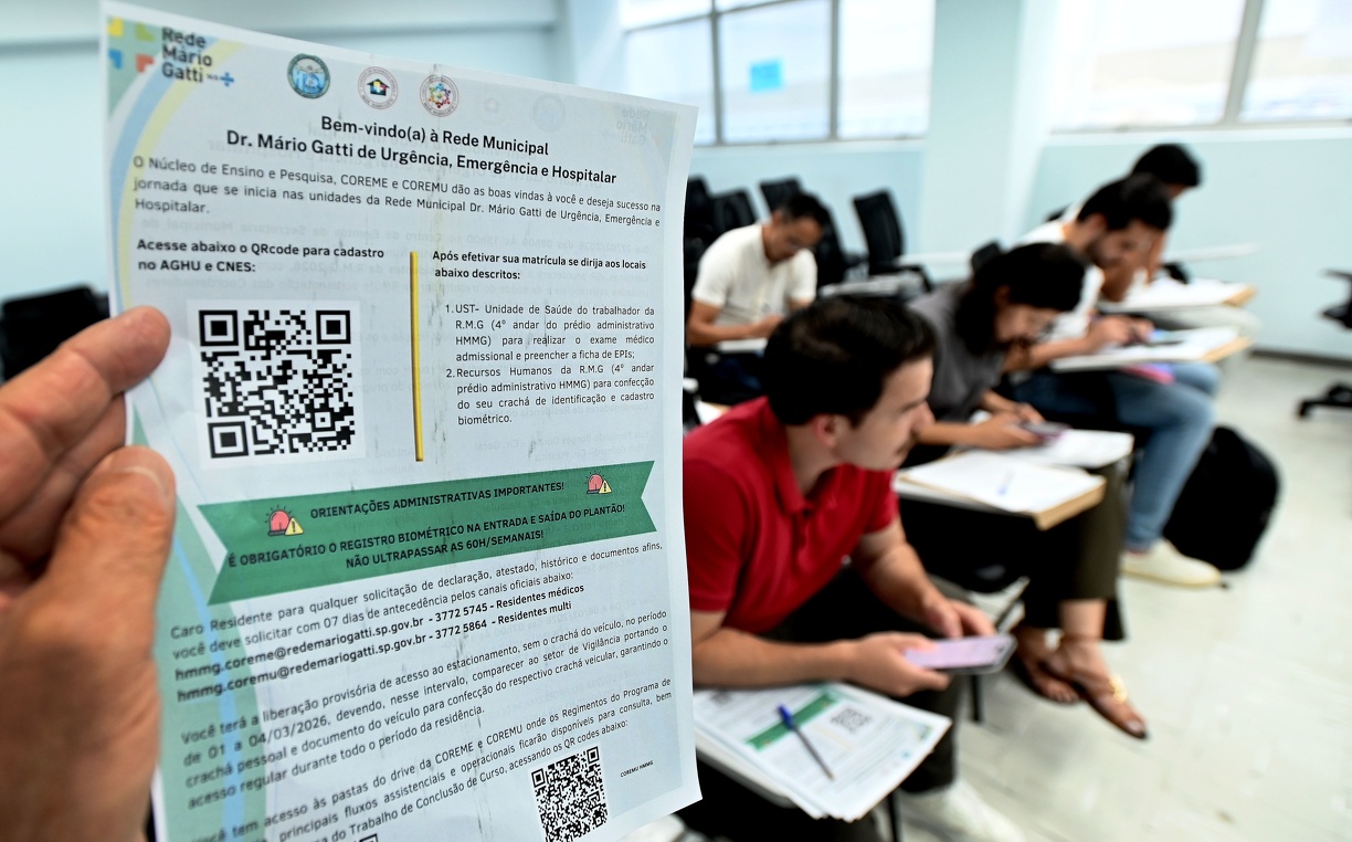 Residentes passaram por procedimentos burocráticos para iniciarem trabalhos na Rede Mário Gatti