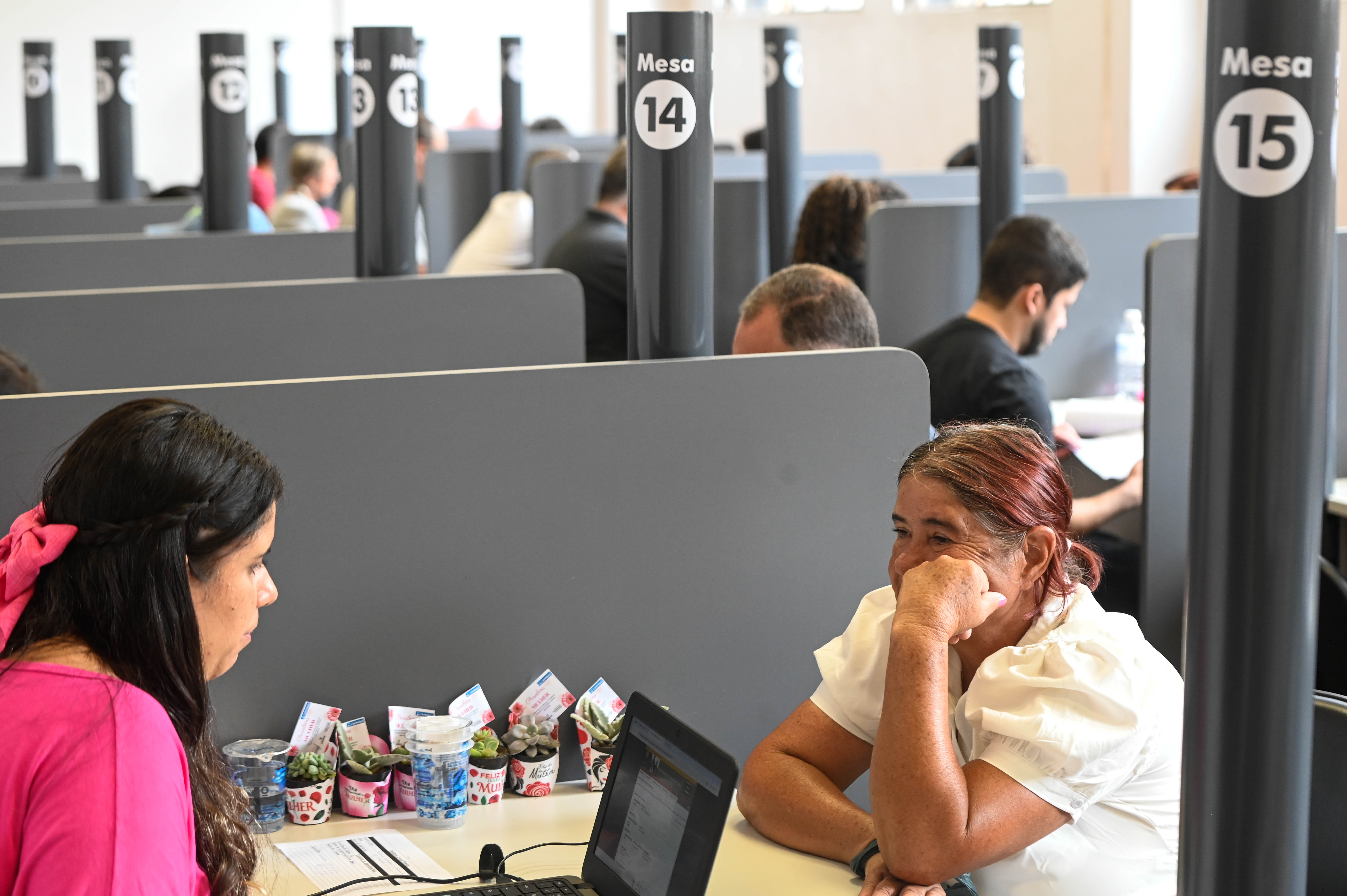 Foram feitos 593 atendimentos e 532 encaminhamentos para vagas de trabalho