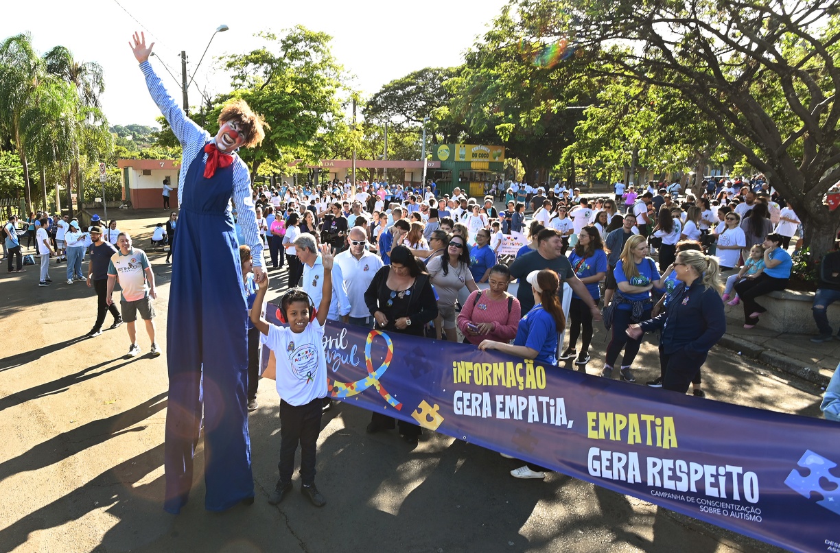 Entre as ações estão a Caminhada do Dia Mundial de Conscientização sobre o Autismo no Taquaral