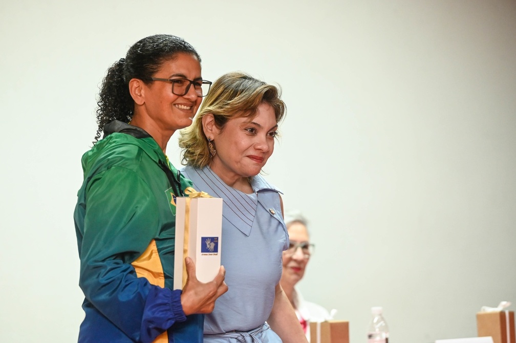 A atleta surda Maria José Linhares particiou do evento em Campinas