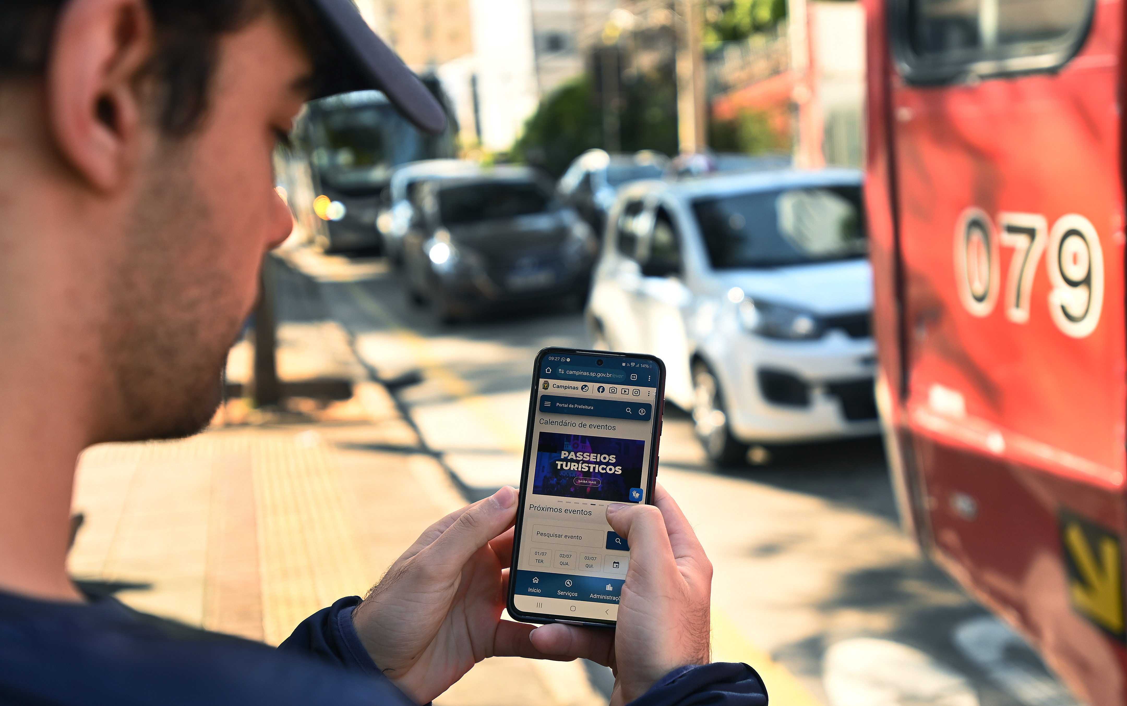 Calendário permite acompanhar eventos relacionados à Prefeitura de Campinas pelo celular