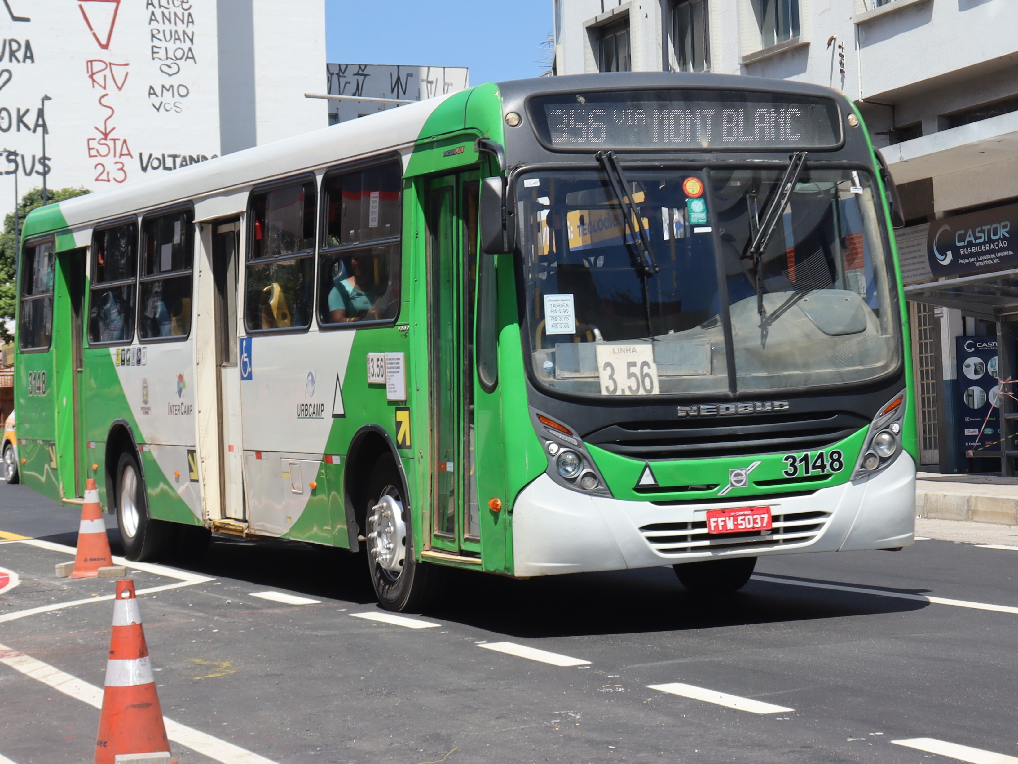A linha 356 atende cerca de 600 passageiros diariamente
