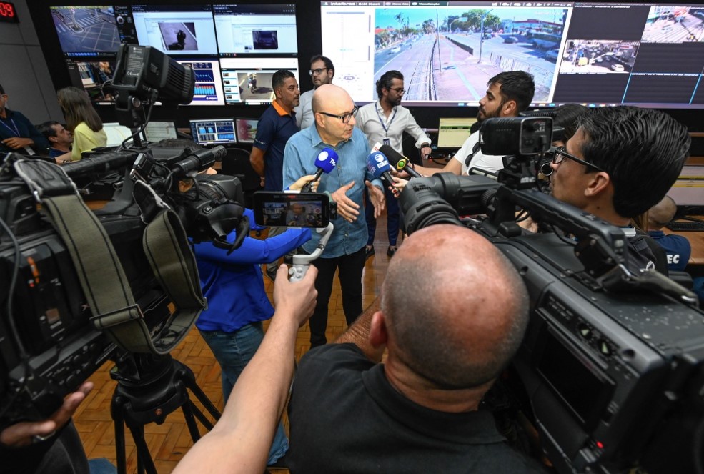 Prefeito Dário destacou papel do centro para garantir fluidez do trânsito e compartilhamento de informações 
