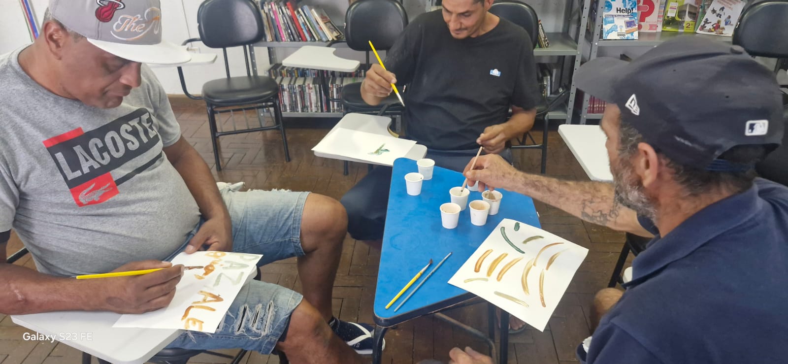 O trabalho manual, e sensorial, enfatizou noções de território, identidade e expressão