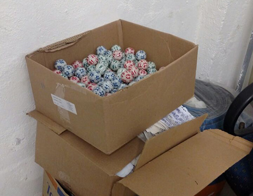 ... e demais material para a prática do bingo