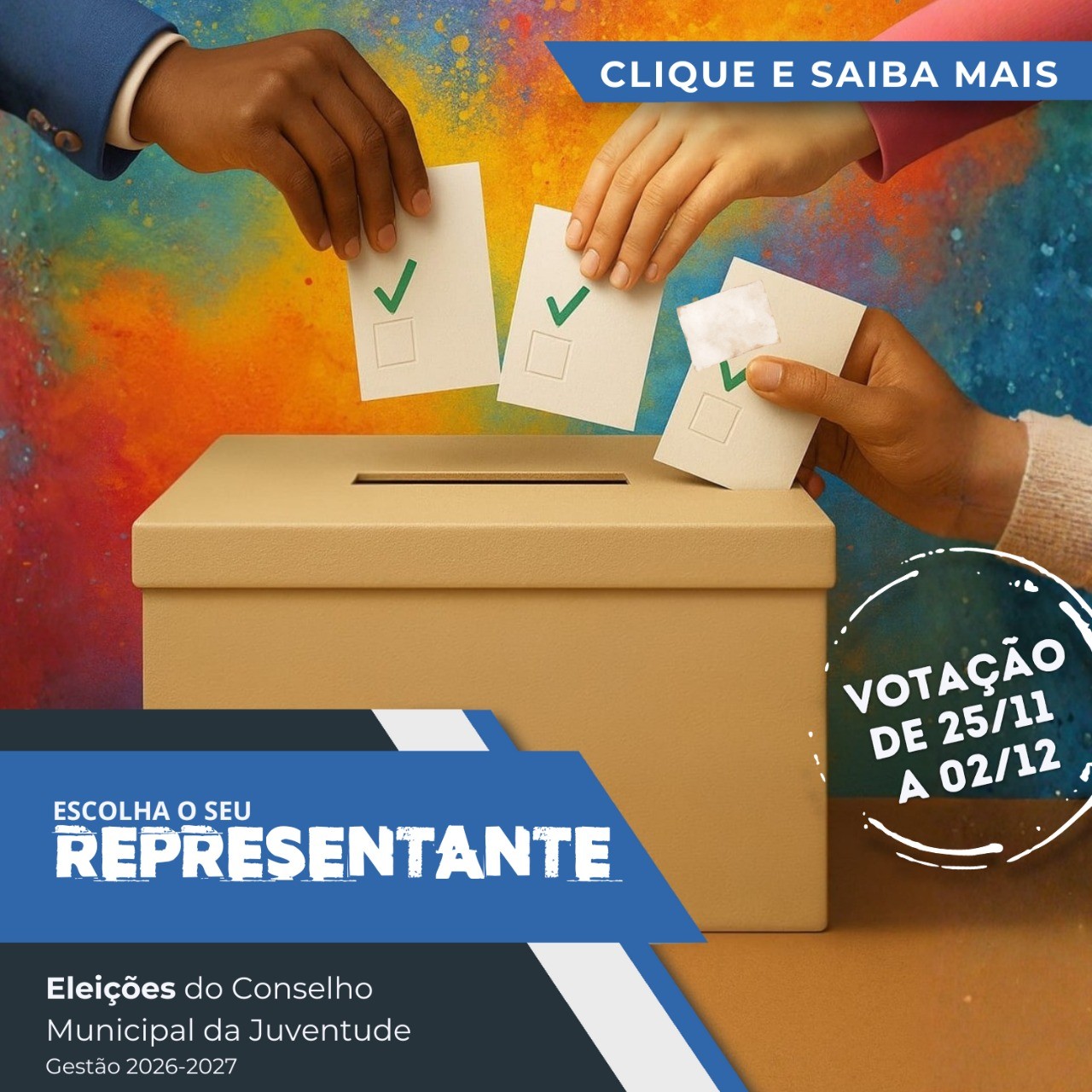 Votação é on-line e deve ser feita até o dia 2 de dezembro 