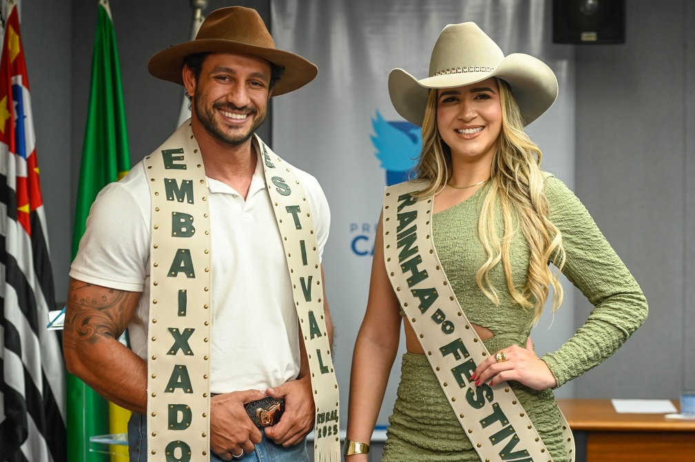 Os grandes vencedores da festa: Rainha e Embaixador do 3º Festival Campinas Rural