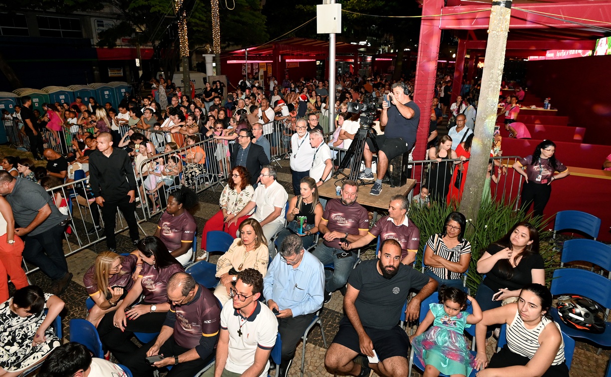 O público prestigiou a apresentação 