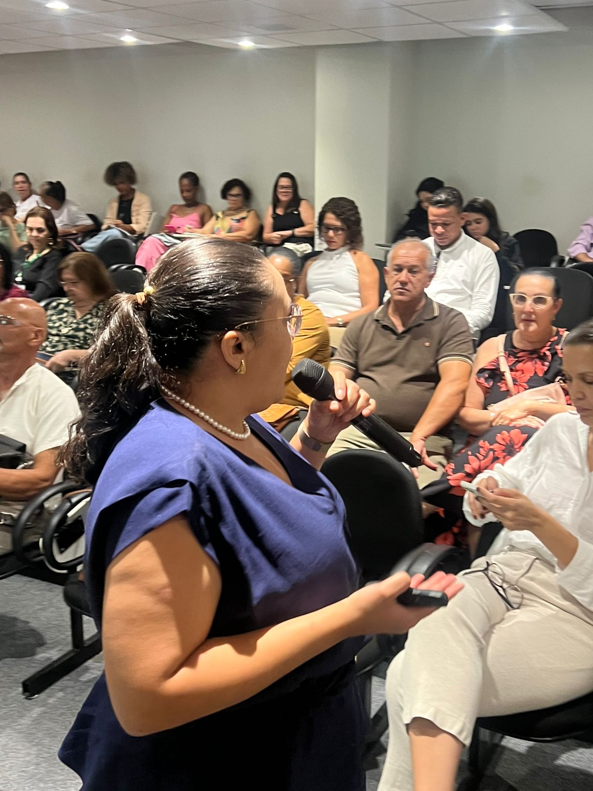 Daniella Pires Nunes, professora da Faculdade de Enfermagem da Unicamp e pesquisadora em inovação no cuidado ao envelhecimento, foi uma das palestrantes