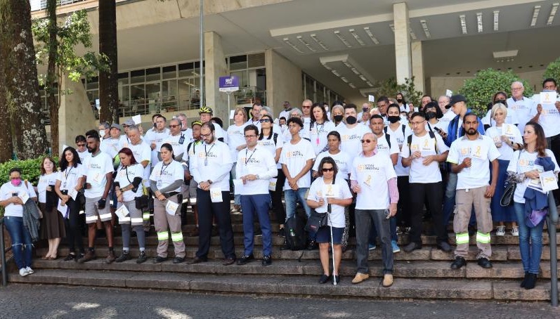 Ato marcou homenagem às vítimas fatais de 2021