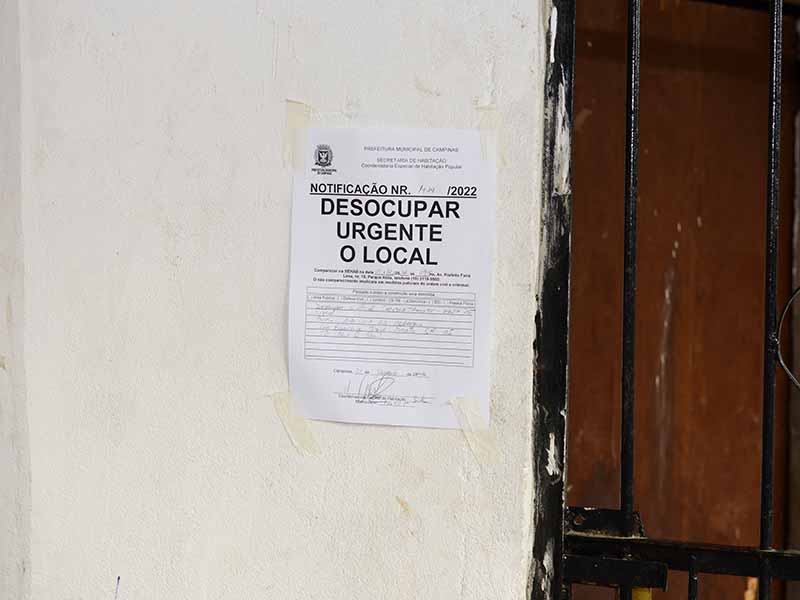 Residências com risco de ruir foram interditadas