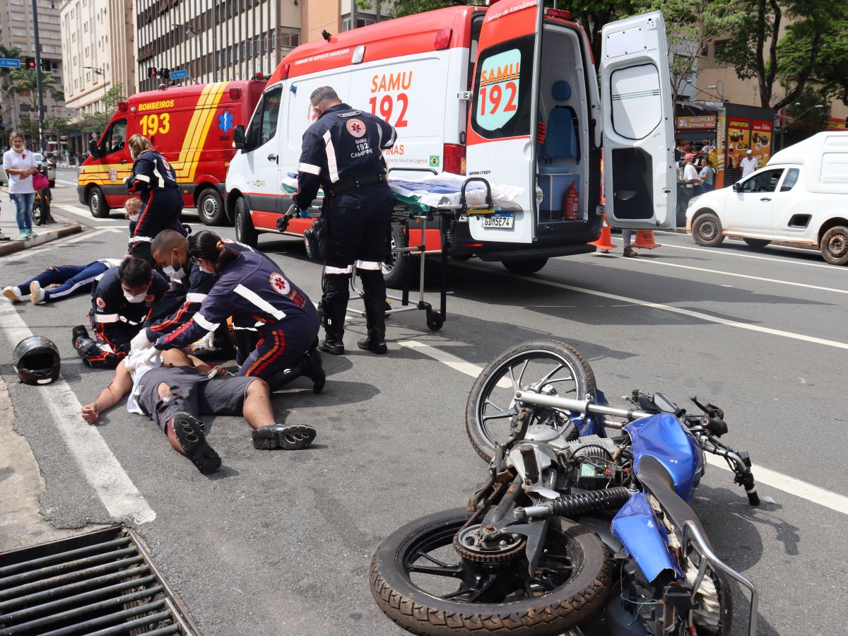 Largo do Rosário recebeu simulado de sinistro de trânsito em dezembro de 2022