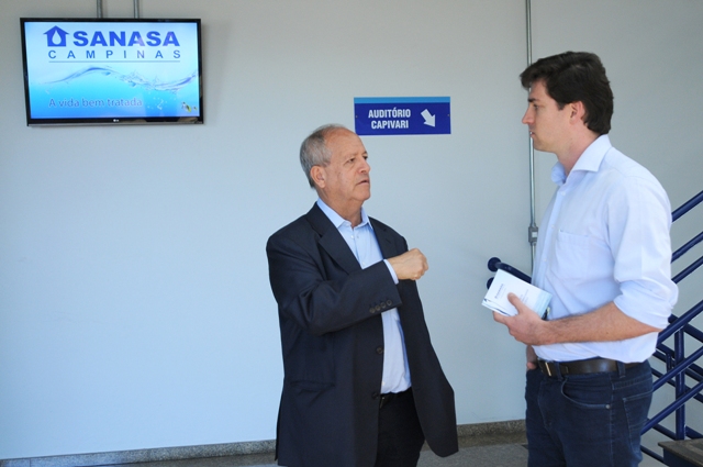 Presidente da empresa recebe o vice