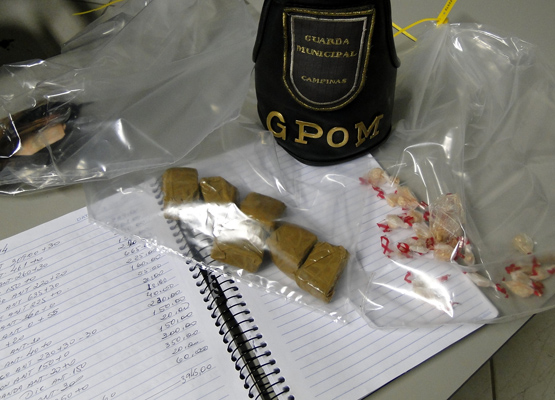 As drogas e o caderno de notas