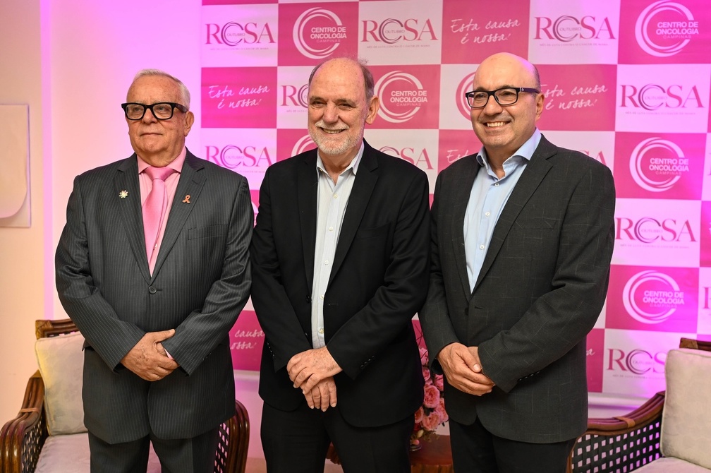Dário Saadi participou da abertura da programação do Outubro Rosa no Centro de Oncologia de Campinas (COC)