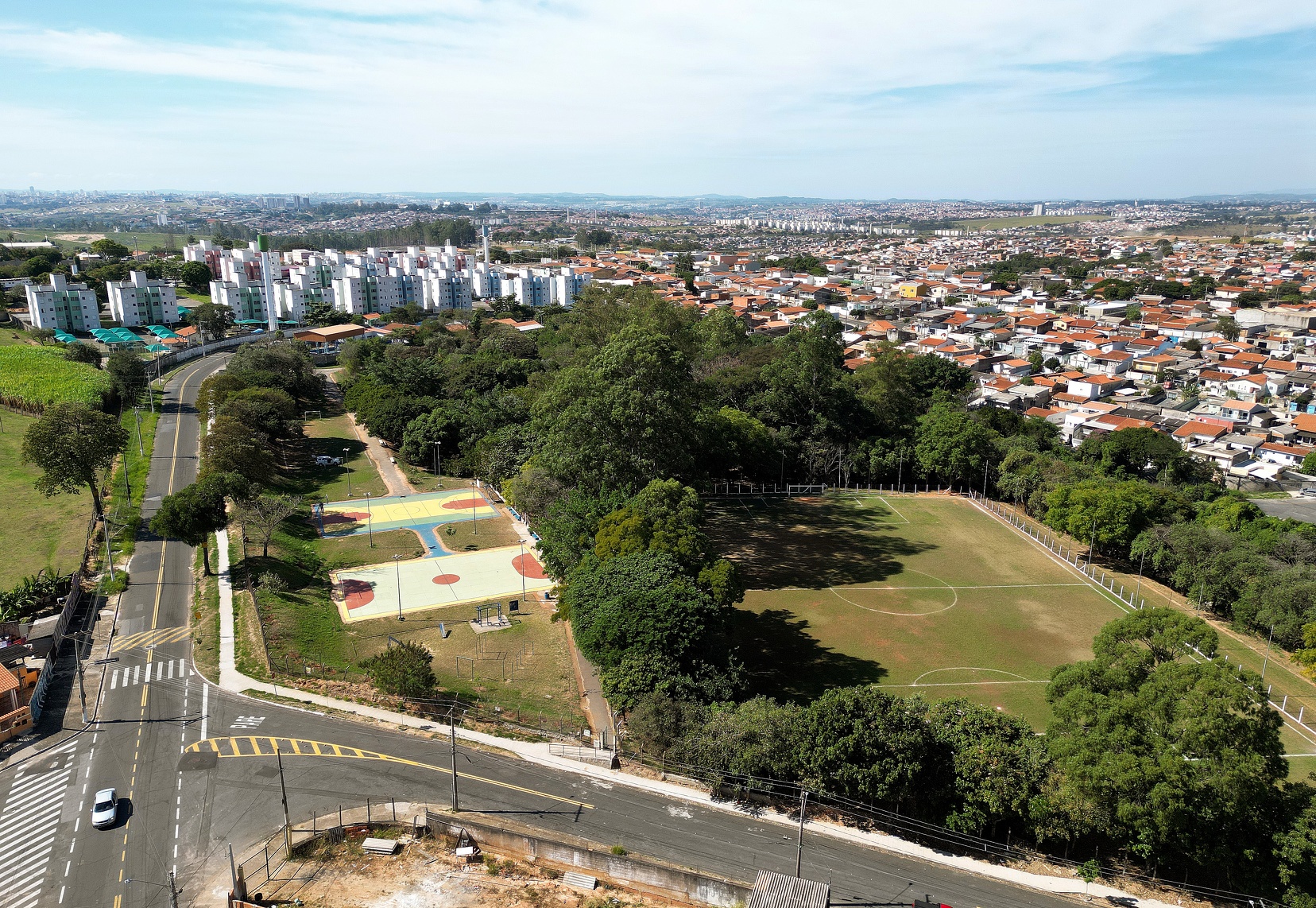 Bosque do Parque Valença na região Noroeste da cidade
