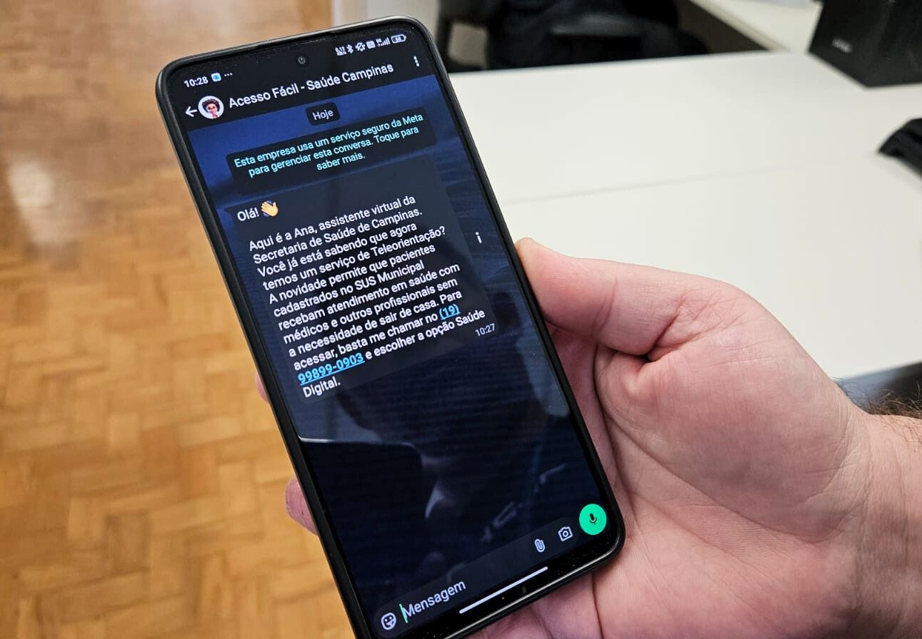 Mensagem da Ana foi enviada para 168 mil pacientes com doenças crônicas 