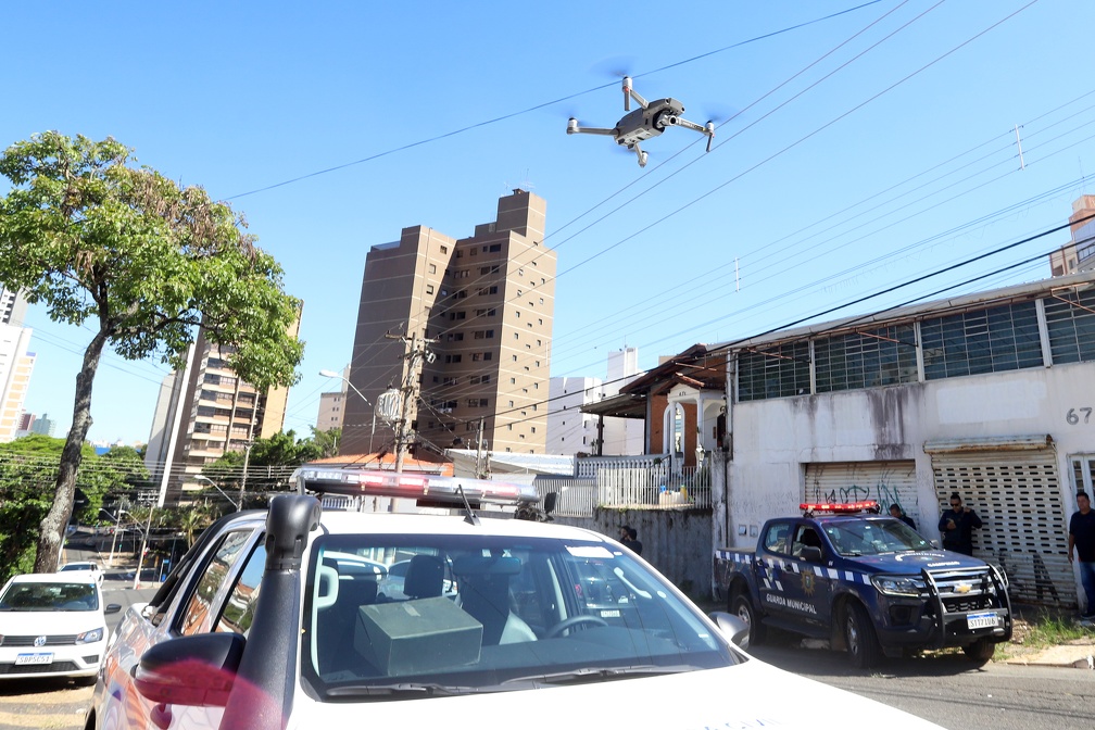 Um dos drones usados durante ação do GRU em Campinas nesta quinta