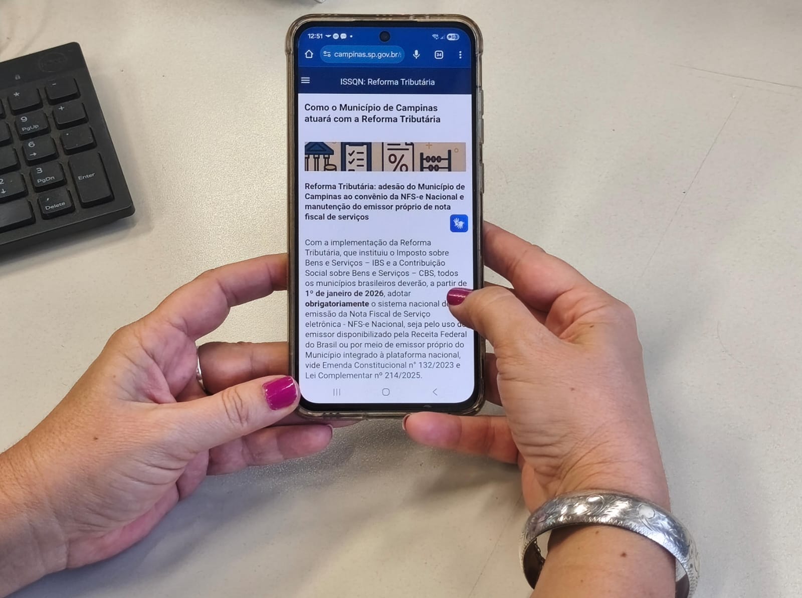 Hotsite da Secretaria de Finanças de Campinas traz informações sobre as mudanças