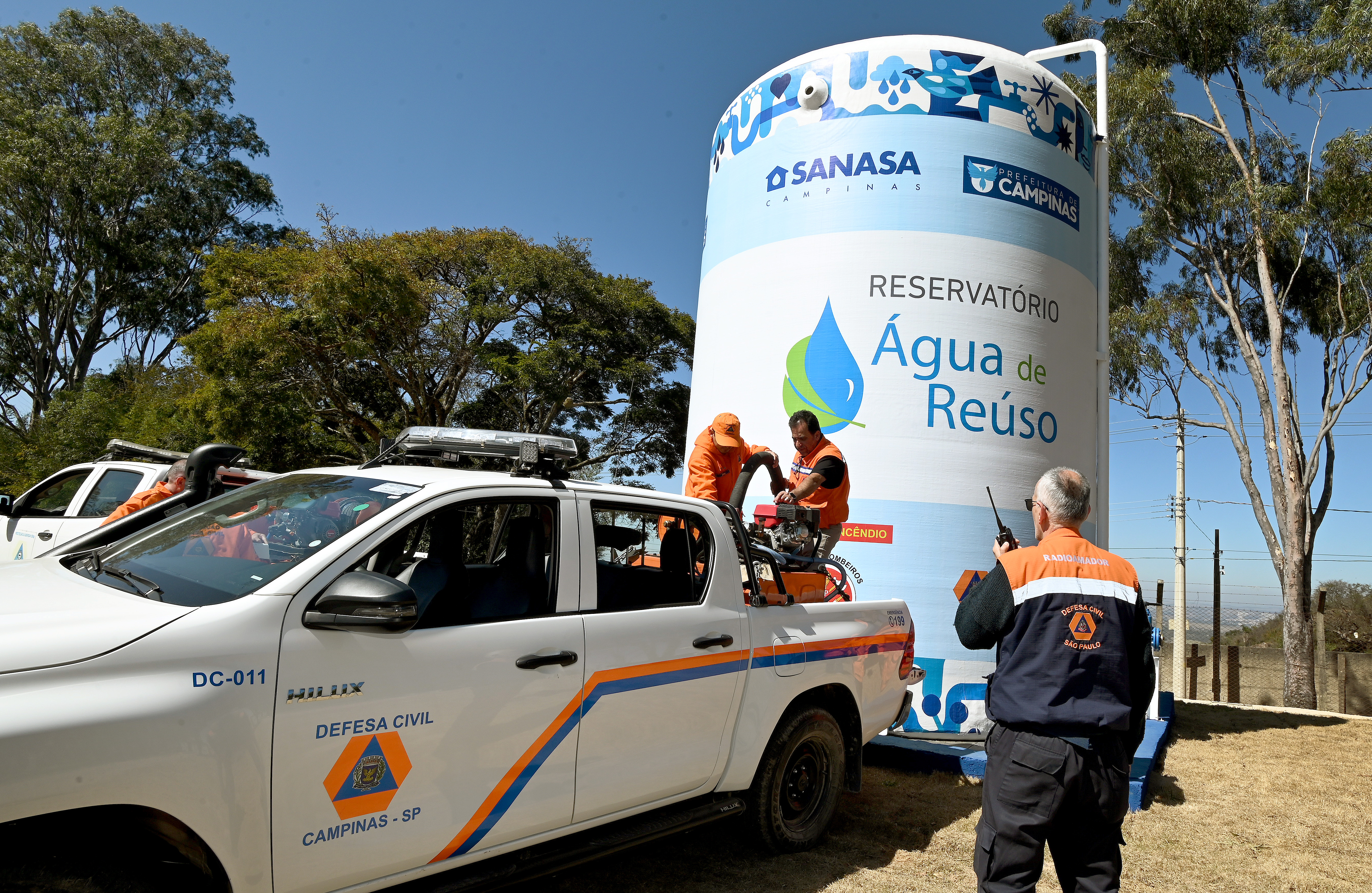 Dezenove radioamadores participaram da ação junto à Defesa Civil 