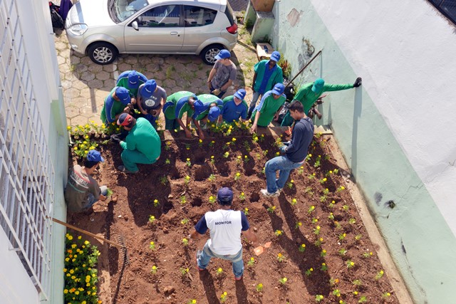 Espaço recuperado pelo programa social da Sanasa