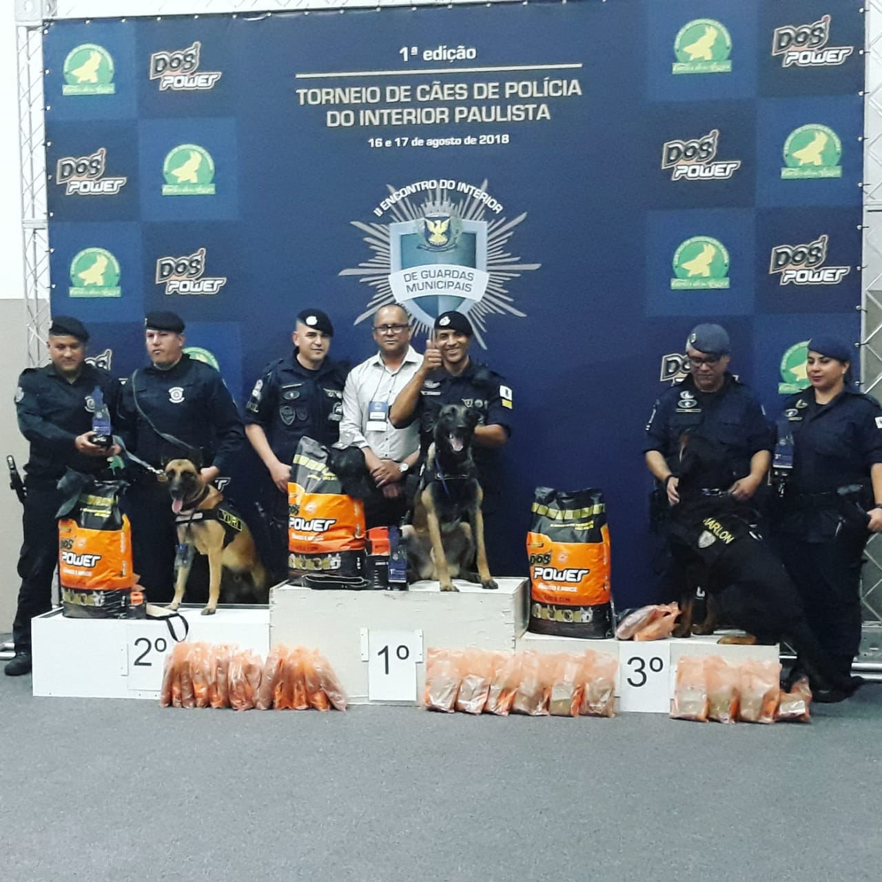 Premiados na prova de Proteção sobem ao pódio