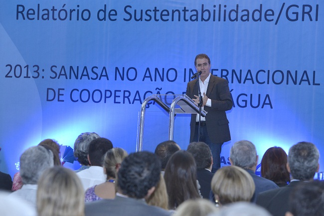 Prefeito Jonas Donizette na apresentação do Relatório